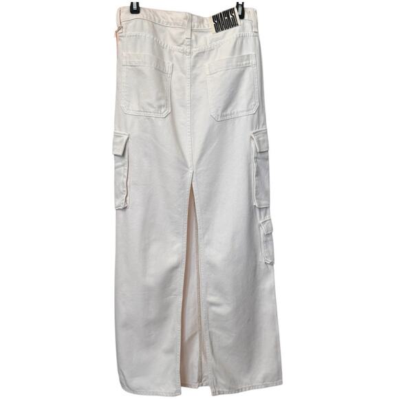 New ~ MOTHER DENIM ~ The Fun Dip Cargo Skirt Size 28 - Picture 5 of 10